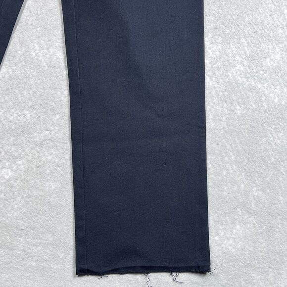 St. John Sport by Marie Gray Pants Womens 6 Black High Rise Straight Leg Raw Hem - Picture 4 of 12